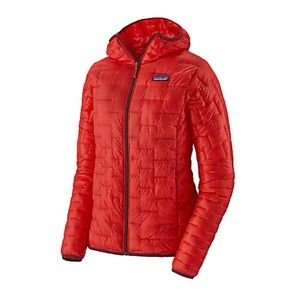Patagonia Micro Puff Hooded Jacket in Catalan Coral (S)